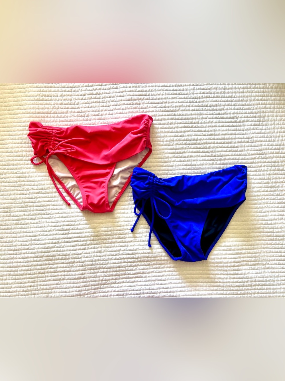 VENUS Bright Coral and Cobalt Bikini Bottom Bundle - Size 4